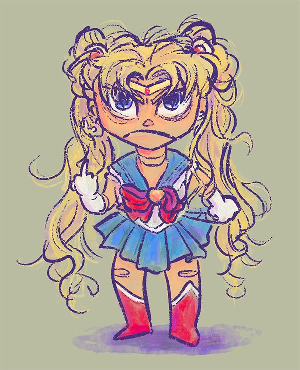 Sailor Moon is pissed off