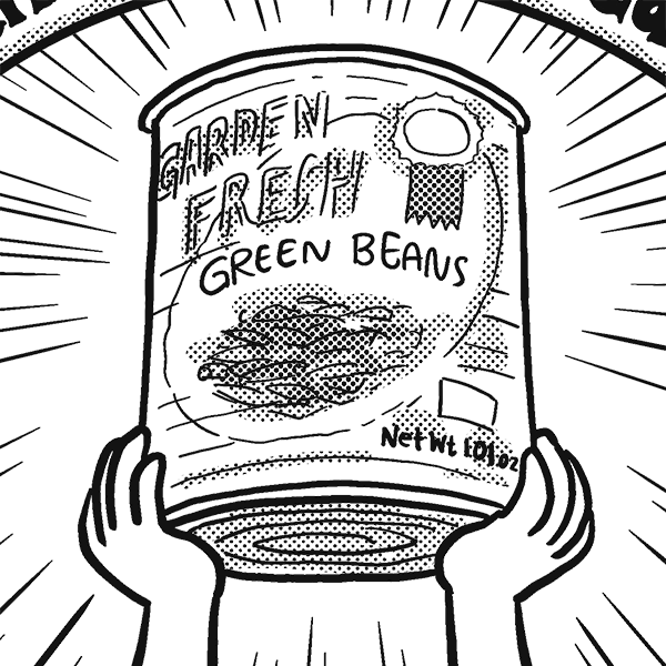 a big can of green beans